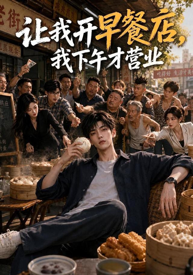 让我开早餐店,我下午才营业海报