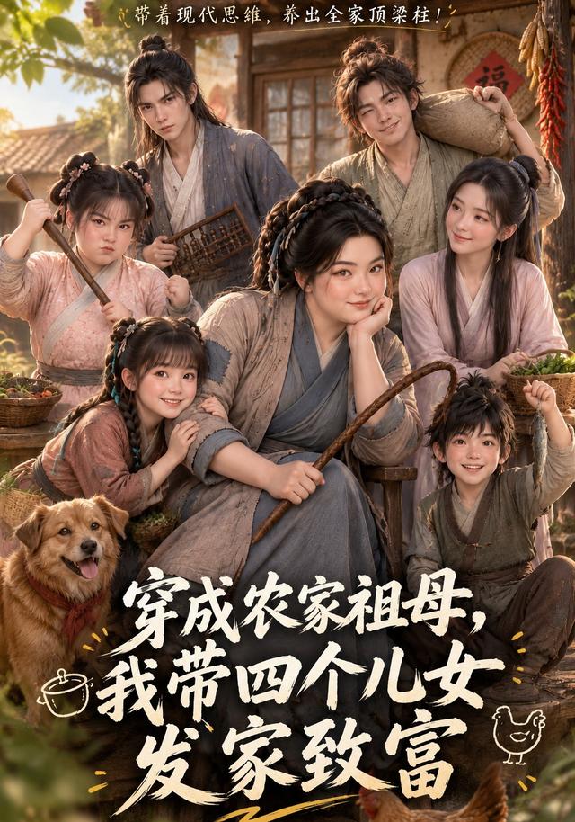 穿成农家祖母,我带四个儿女发家致富海报