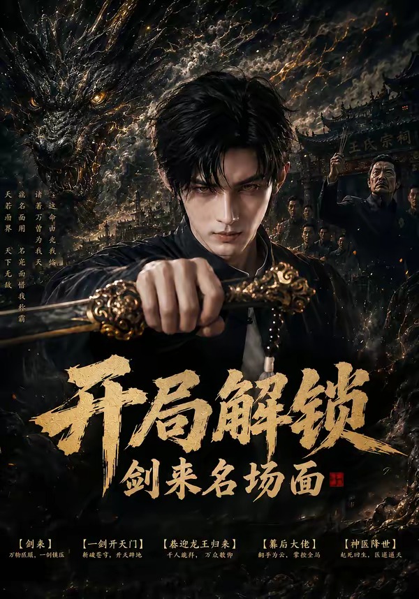 开局解锁剑来名场面海报