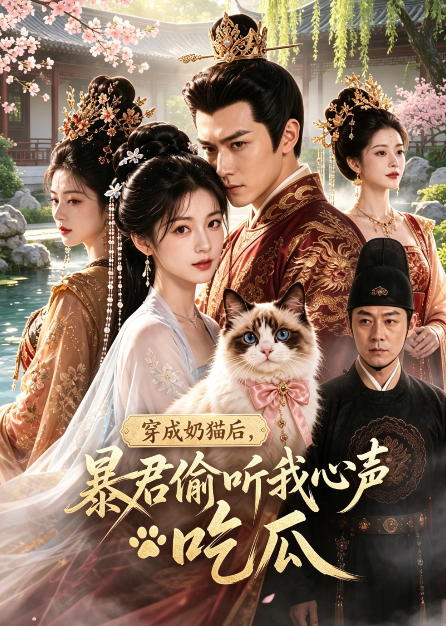 穿成奶猫后,暴君偷听我心声吃瓜海报