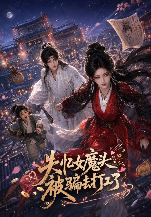 失忆女魔头被骗去打工了海报