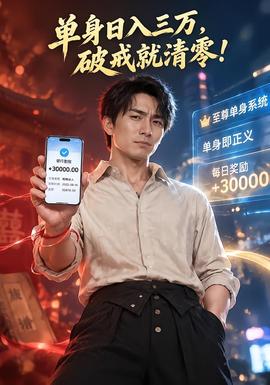 单身日入三万,破戒就清零!海报