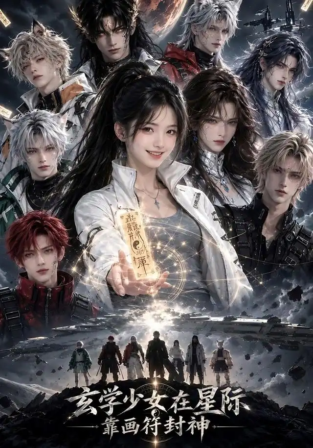 玄学少女在星际,靠画符封神海报