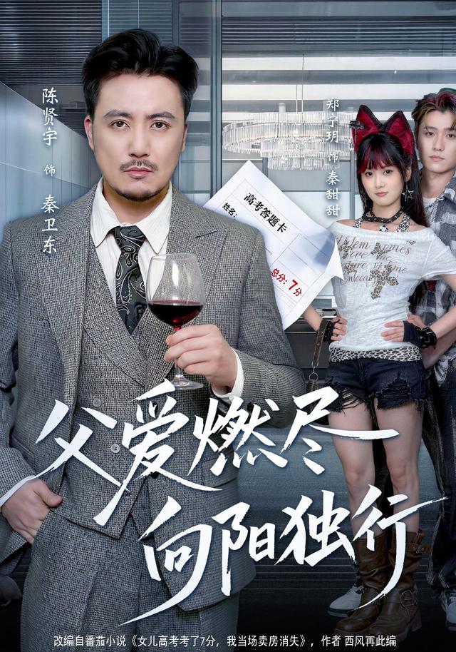 父爱燃尽,向阳独行海报