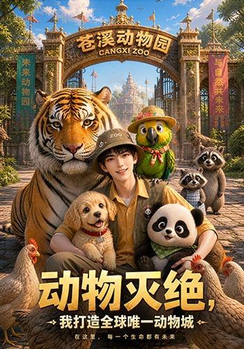 动物灭绝,我打造全球唯一动物城海报