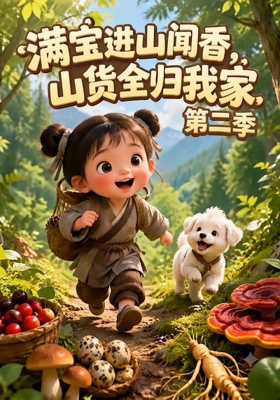 满宝进山闻香,山货全归我家海报