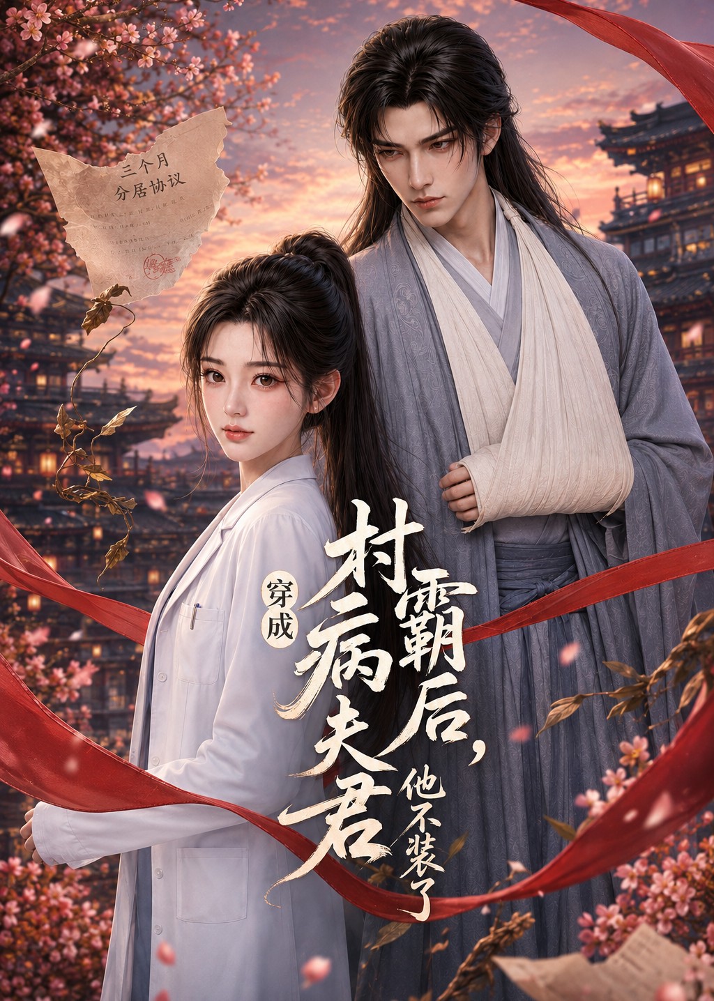 穿成村霸后,病夫君他不装了海报