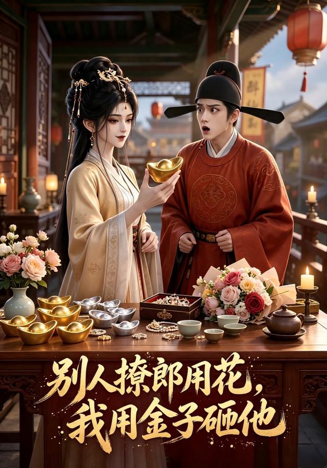 别人撩郎用花,我用金子砸他海报