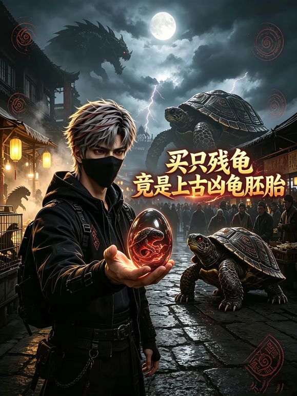 买只残龟,竟是上古凶龟胚胎海报