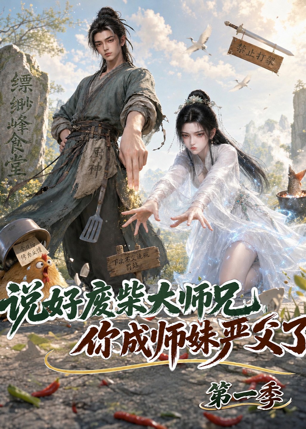 说好废柴大师兄,你成师妹严父了海报