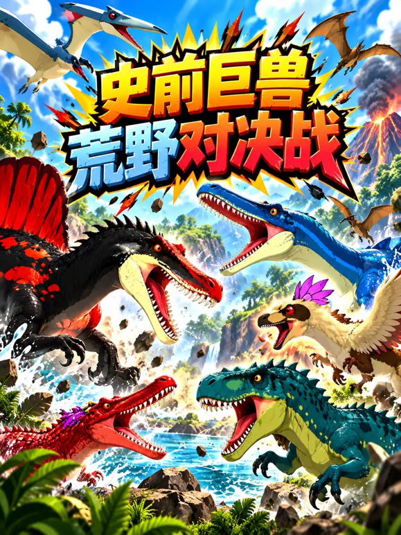 史前巨兽荒野对决战海报
