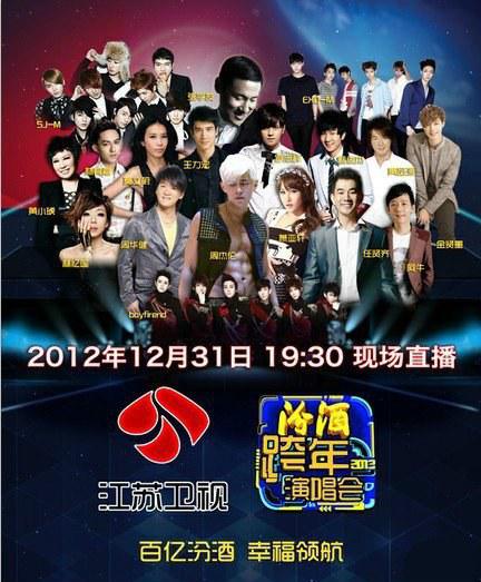 2013年江苏卫视跨年演唱会海报