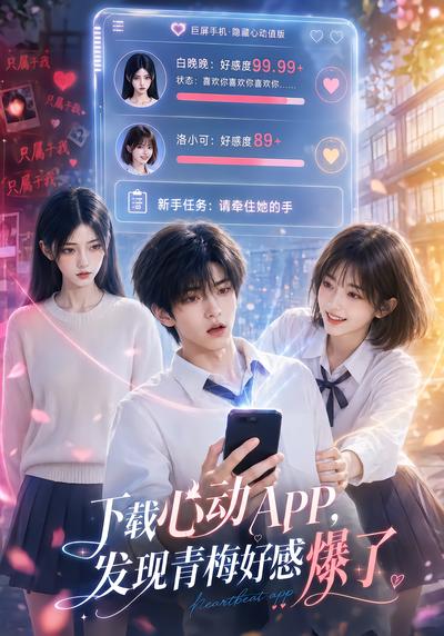 下载心动APP,发现青梅好感爆了海报