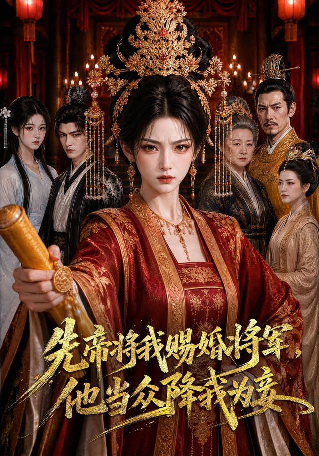 先帝将我赐婚将军,他当众降我为妾海报
