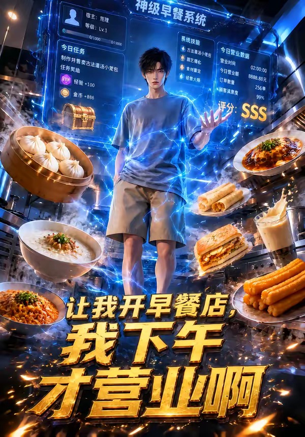 让我开早餐店,我下午才营业啊海报