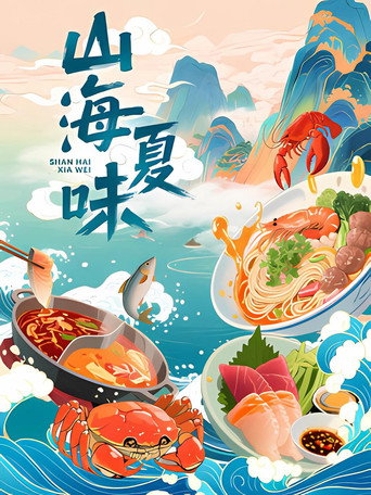 山海夏味海报
